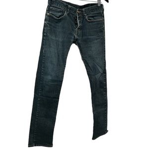 Modern Classic: Skinny H&M Blue Jeans 30x32 - Dark Blue Wash